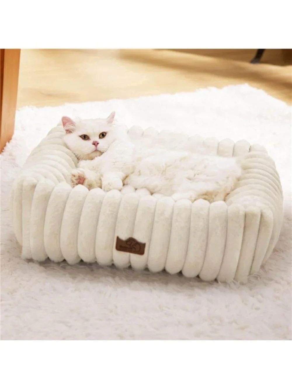 Orthopedic Dog Bed for Small Dogs & Cats Washable Furry Pet S(20